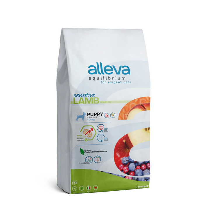 Crocchette per Cani Equilibrium Sensitive – Puppy |Agnello ALLEVA
