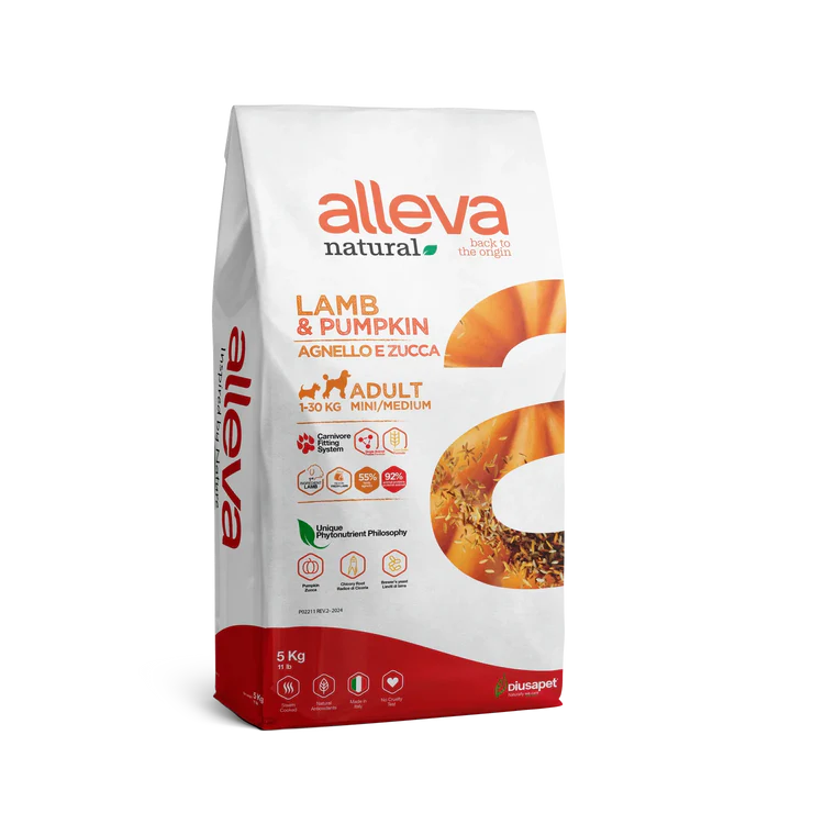 Crocchette per Cani Natural - Adult | Agnello & Zucca ALLEVA