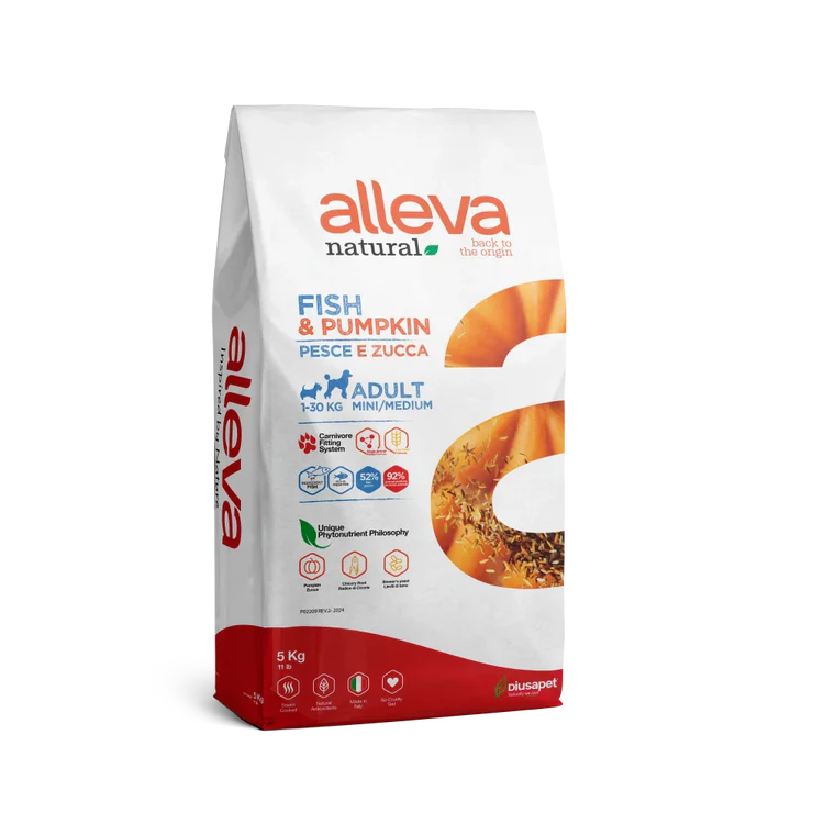 Crocchette per Cani Natural - Adult | Pesce Oceanico & Zucca ALLEVA